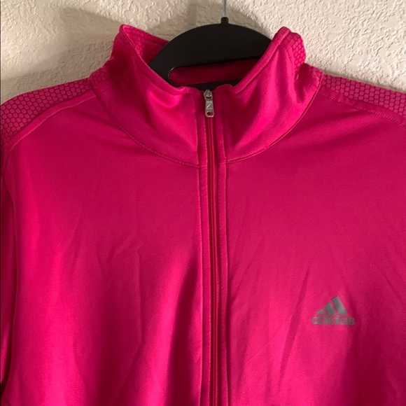 Like new Adidas Pink Quarter-Zip Pullover - Picture 9 of 11